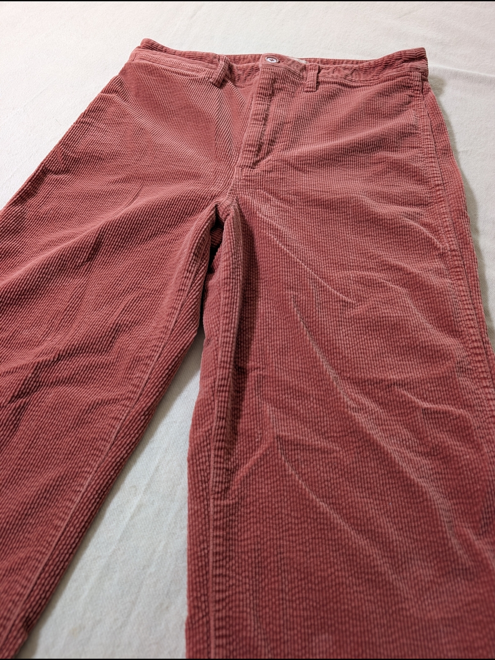 Madewell Chunky Corduroy Pants in Dusty Rose